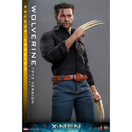 Hot Toys - Wolverine (1973 Version) Deluxe Version - X-Men Days of Future Past Figurine Movie Masterpiece 1/6