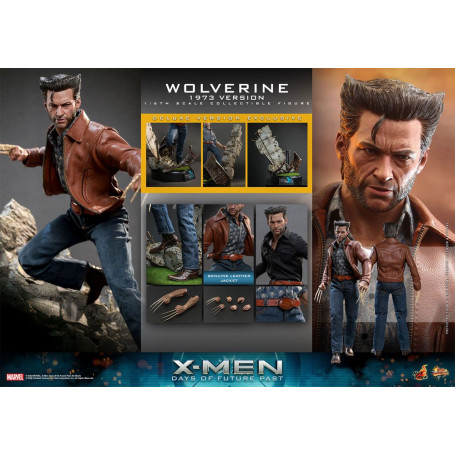 Hot Toys - Wolverine (1973 Version) Deluxe Version - X-Men Days of Future Past Figurine Movie Masterpiece 1/6