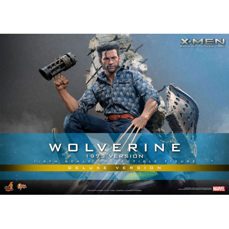Hot Toys - Wolverine (1973 Version) Deluxe Version - X-Men Days of Future Past Figurine Movie Masterpiece 1/6