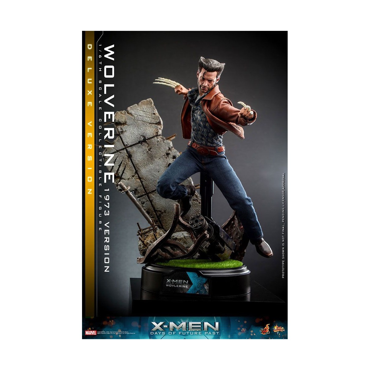 Hot Toys - Wolverine (1973 Version) Deluxe Version - X-Men Days of Future Past Figurine Movie Masterpiece 1/6