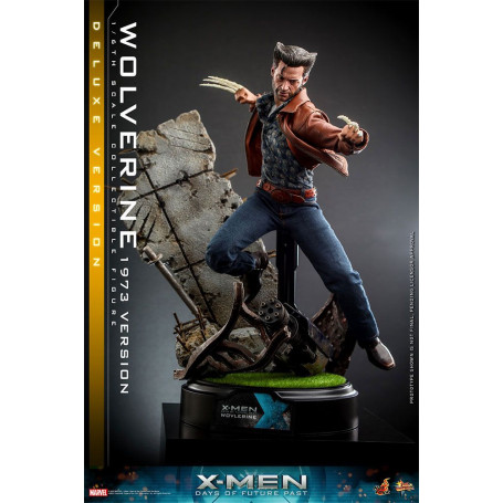 Hot Toys - Wolverine (1973 Version) Deluxe Version - X-Men Days of Future Past Figurine Movie Masterpiece 1/6