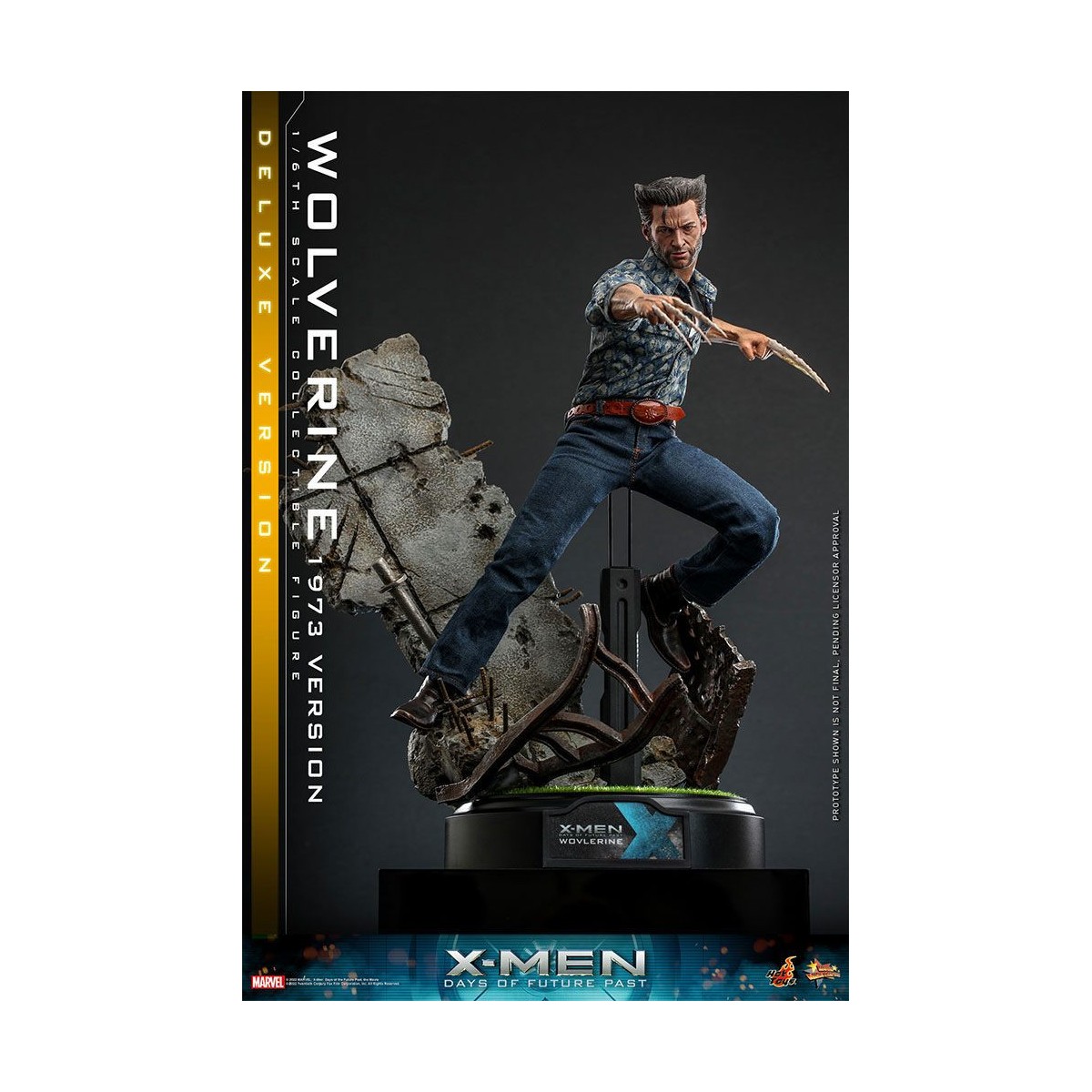 Hot Toys - Wolverine (1973 Version) Deluxe Version - X-Men Days of Future Past Figurine Movie Masterpiece 1/6