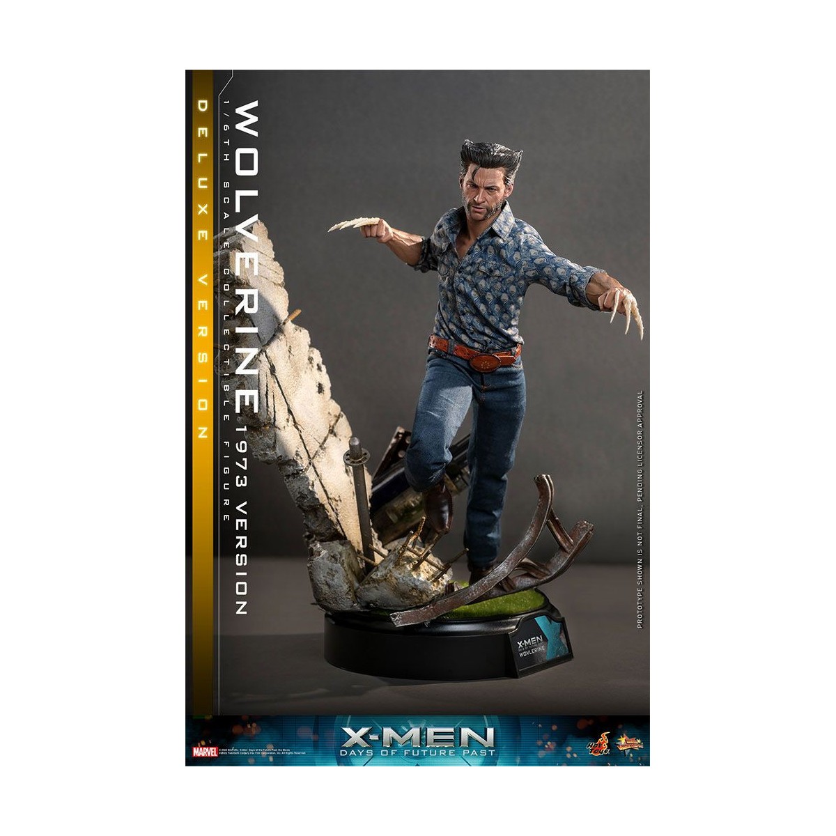 Hot Toys - Wolverine (1973 Version) Deluxe Version - X-Men Days of Future Past Figurine Movie Masterpiece 1/6