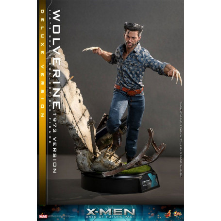 Hot Toys - Wolverine (1973 Version) Deluxe Version - X-Men Days of Future Past Figurine Movie Masterpiece 1/6