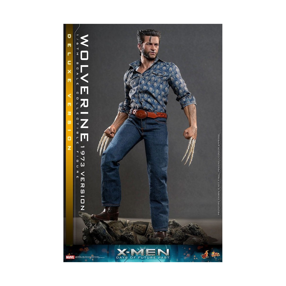 Hot Toys - Wolverine (1973 Version) Deluxe Version - X-Men Days of Future Past Figurine Movie Masterpiece 1/6