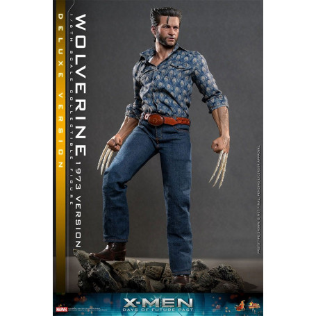 Hot Toys - Wolverine (1973 Version) Deluxe Version - X-Men Days of Future Past Figurine Movie Masterpiece 1/6