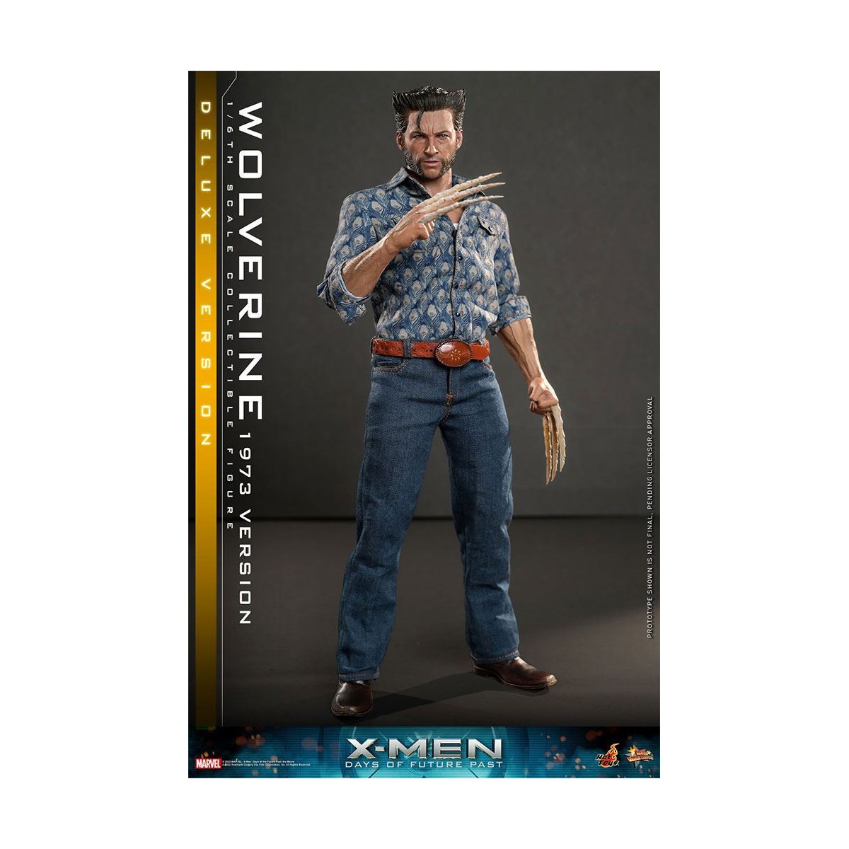 Hot Toys - Wolverine (1973 Version) Deluxe Version - X-Men Days of Future Past Figurine Movie Masterpiece 1/6