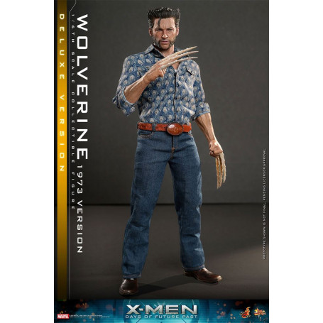 Hot Toys - Wolverine (1973 Version) Deluxe Version - X-Men Days of Future Past Figurine Movie Masterpiece 1/6