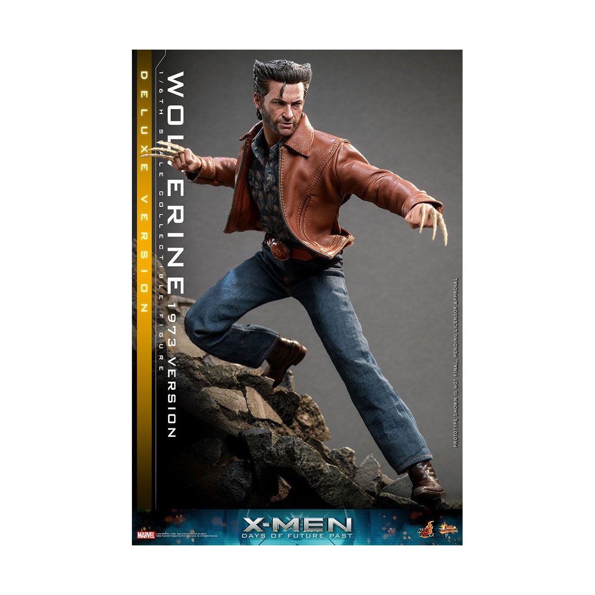 Hot Toys - Wolverine (1973 Version) Deluxe Version - X-Men Days of Future Past Figurine Movie Masterpiece 1/6