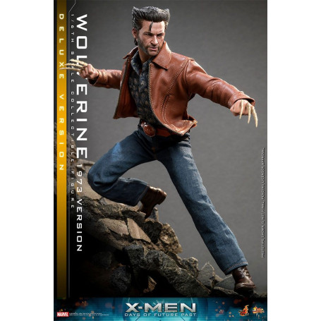 Hot Toys - Wolverine (1973 Version) Deluxe Version - X-Men Days of Future Past Figurine Movie Masterpiece 1/6