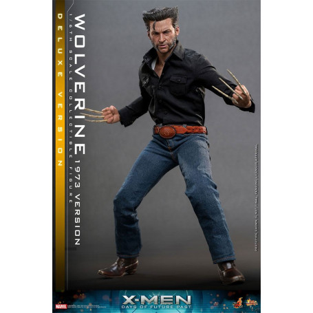 Hot Toys - Wolverine (1973 Version) Deluxe Version - X-Men Days of Future Past Figurine Movie Masterpiece 1/6