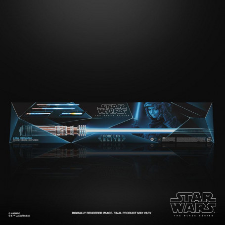 Hasbro - Laserschwert Leia Organa Force Fx Lightsaber - Black Serie Replica Elite