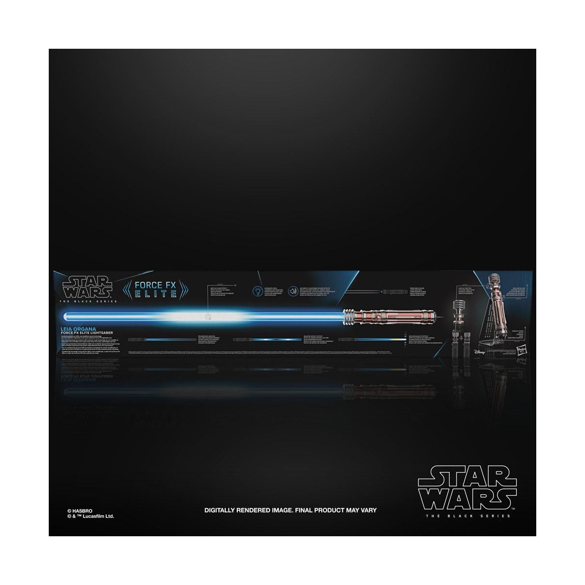 Hasbro - Laserschwert Leia Organa Force Fx Lightsaber - Black Serie Replica Elite