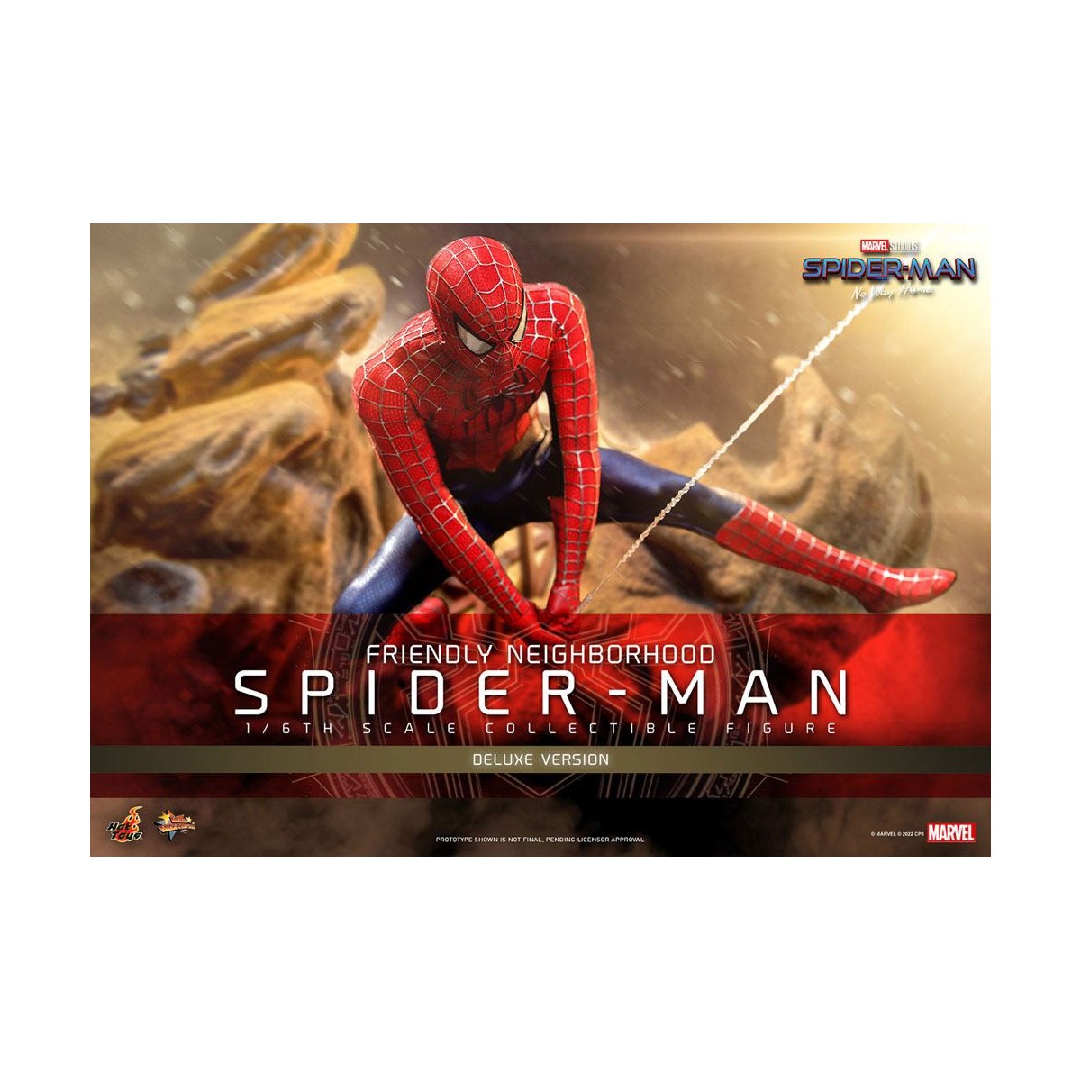 Hot Toys - Friendly Neighborhood Spider-Man (Deluxe Version) - Marvel's Spider-Man: No Way Home Figurine Movie Masterpiece 1/6