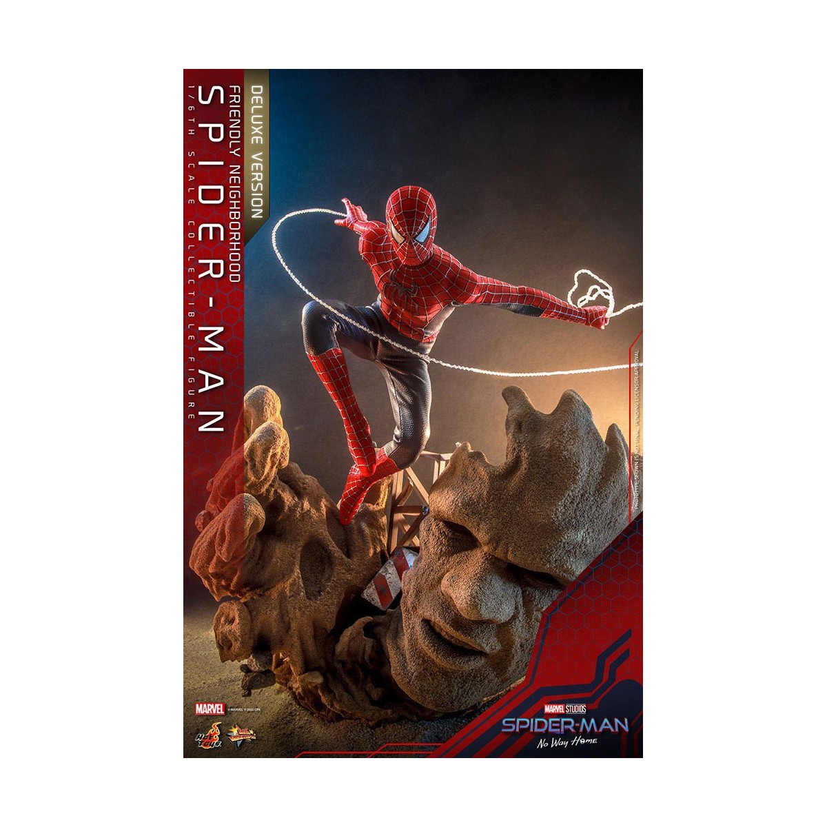 Hot Toys - Friendly Neighborhood Spider-Man (Deluxe Version) - Marvel's Spider-Man: No Way Home Figurine Movie Masterpiece 1/6