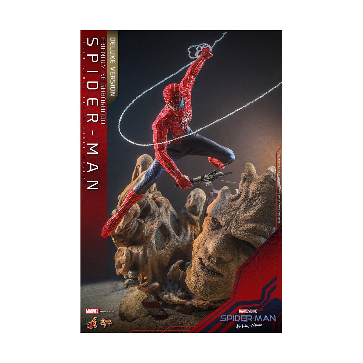 Hot Toys - Friendly Neighborhood Spider-Man (Deluxe Version) - Marvel's Spider-Man: No Way Home Figurine Movie Masterpiece 1/6