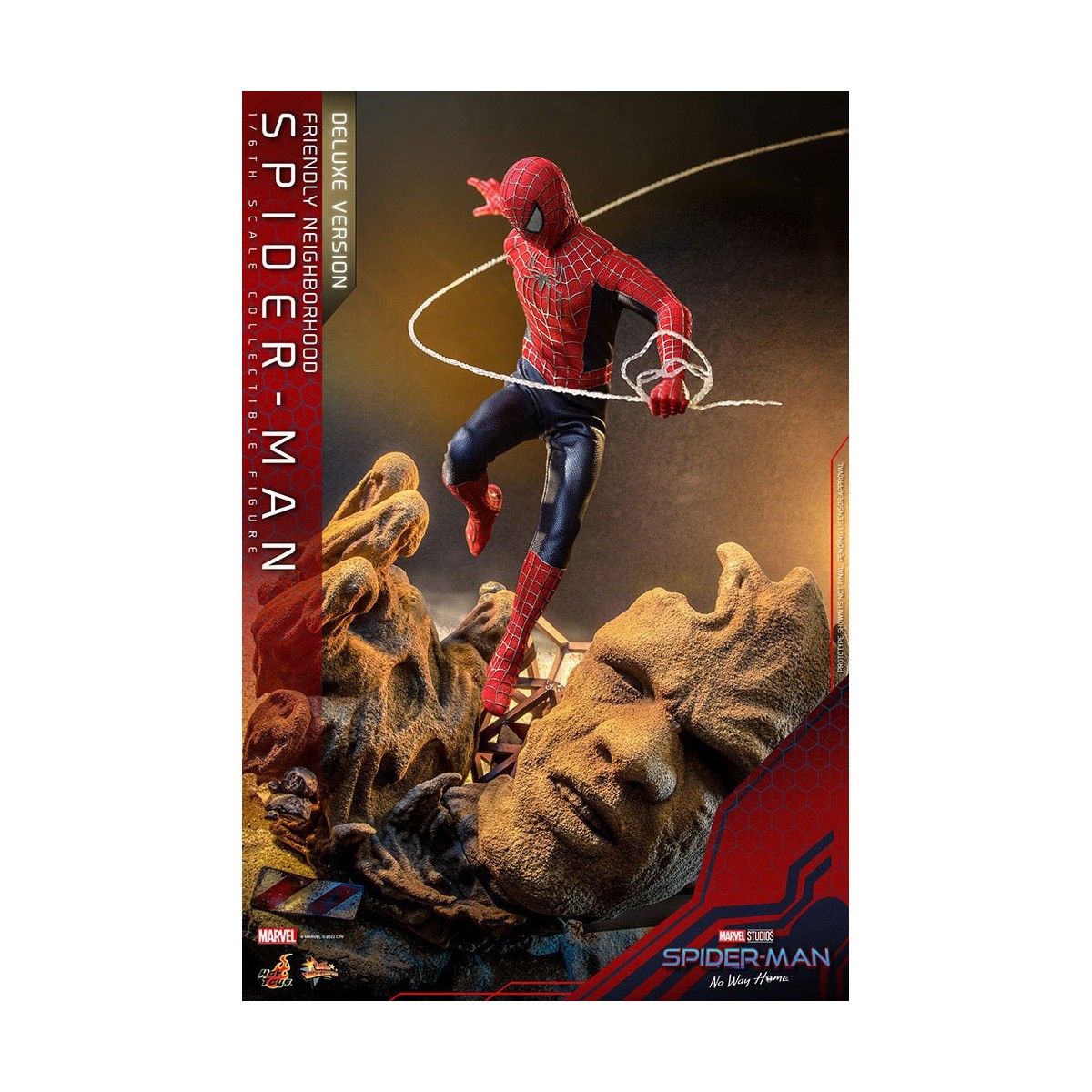 Hot Toys - Friendly Neighborhood Spider-Man (Deluxe Version) - Marvel's Spider-Man: No Way Home Figurine Movie Masterpiece 1/6