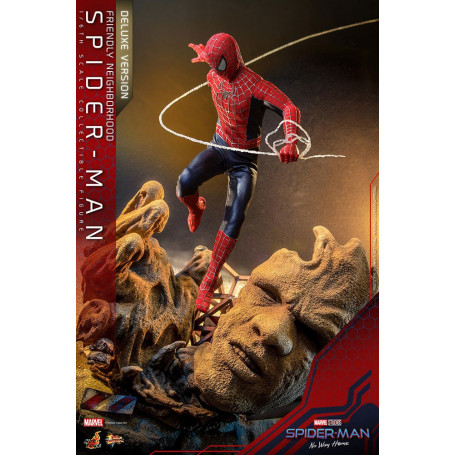 Hot Toys - Friendly Neighborhood Spider-Man (Deluxe Version) - Marvel's Spider-Man: No Way Home Figurine Movie Masterpiece 1/6