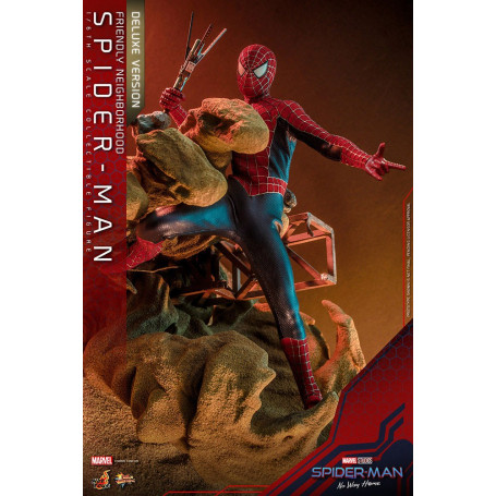 Hot Toys - Friendly Neighborhood Spider-Man (Deluxe Version) - Marvel's Spider-Man: No Way Home Figurine Movie Masterpiece 1/6