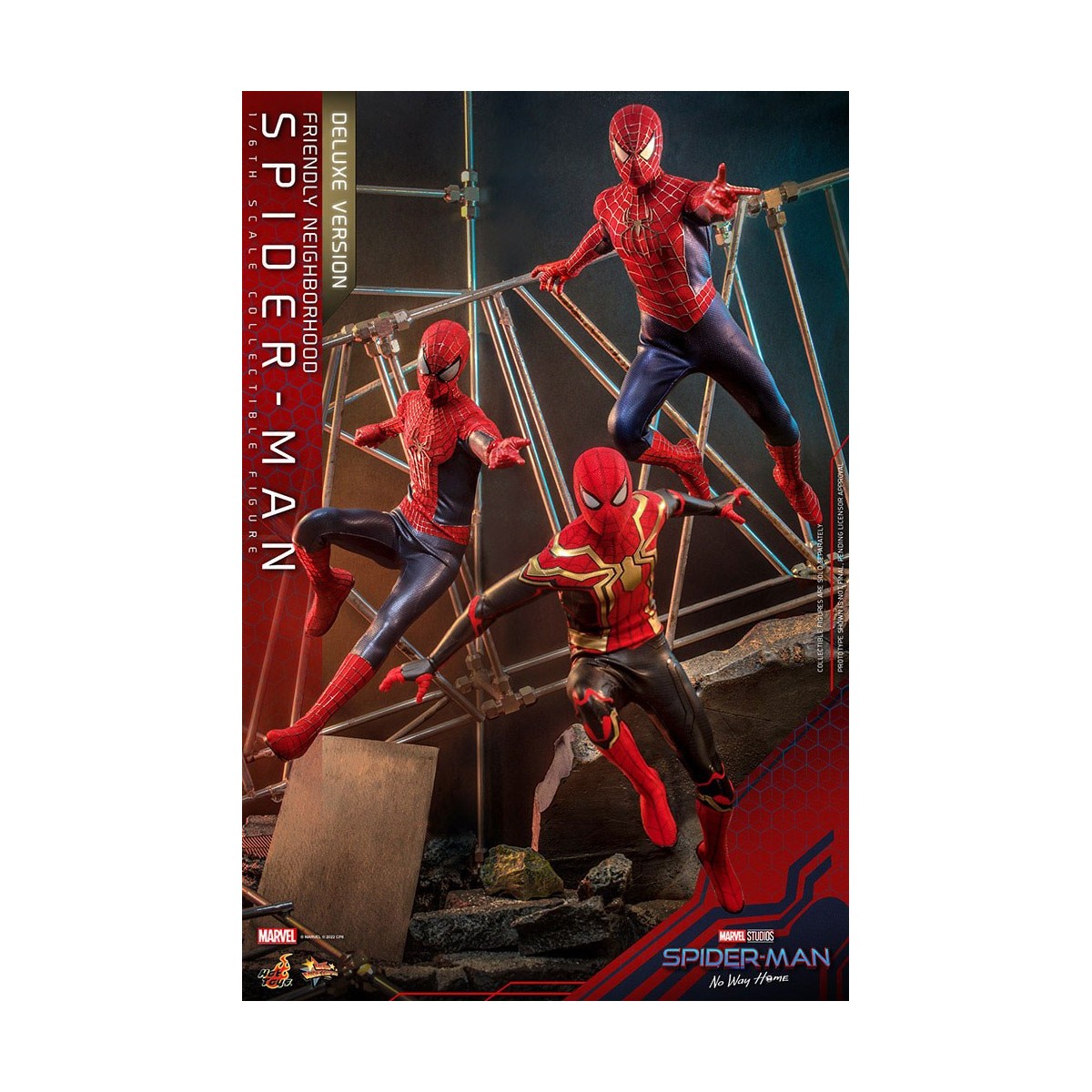 Hot Toys - Friendly Neighborhood Spider-Man (Deluxe Version) - Marvel's Spider-Man: No Way Home Figurine Movie Masterpiece 1/6