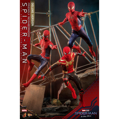 Hot Toys - Friendly Neighborhood Spider-Man (Deluxe Version) - Marvel's Spider-Man: No Way Home Figurine Movie Masterpiece 1/6