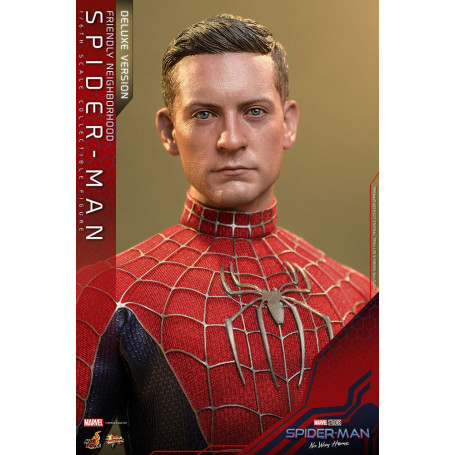 Hot Toys - Friendly Neighborhood Spider-Man (Deluxe Version) - Marvel's Spider-Man: No Way Home Figurine Movie Masterpiece 1/6