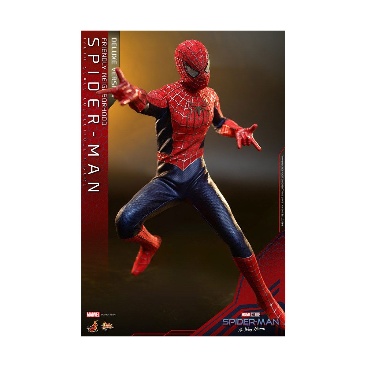 Hot Toys - Friendly Neighborhood Spider-Man (Deluxe Version) - Marvel's Spider-Man: No Way Home Figurine Movie Masterpiece 1/6