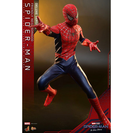 Hot Toys - Friendly Neighborhood Spider-Man (Deluxe Version) - Marvel's Spider-Man: No Way Home Figurine Movie Masterpiece 1/6