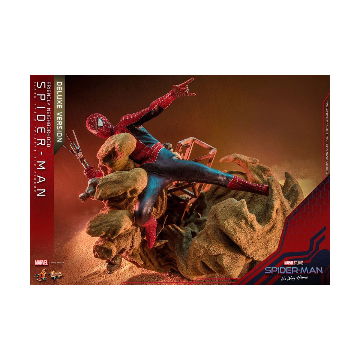 Hot Toys - Friendly Neighborhood Spider-Man (Deluxe Version) - Marvel's Spider-Man: No Way Home Figurine Movie Masterpiece 1/6