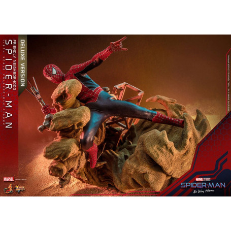 Hot Toys - Friendly Neighborhood Spider-Man (Deluxe Version) - Marvel's Spider-Man: No Way Home Figurine Movie Masterpiece 1/6