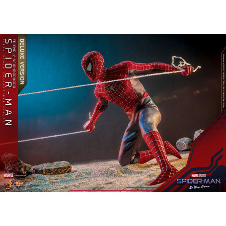 Hot Toys - Friendly Neighborhood Spider-Man (Deluxe Version) - Marvel's Spider-Man: No Way Home Figurine Movie Masterpiece 1/6