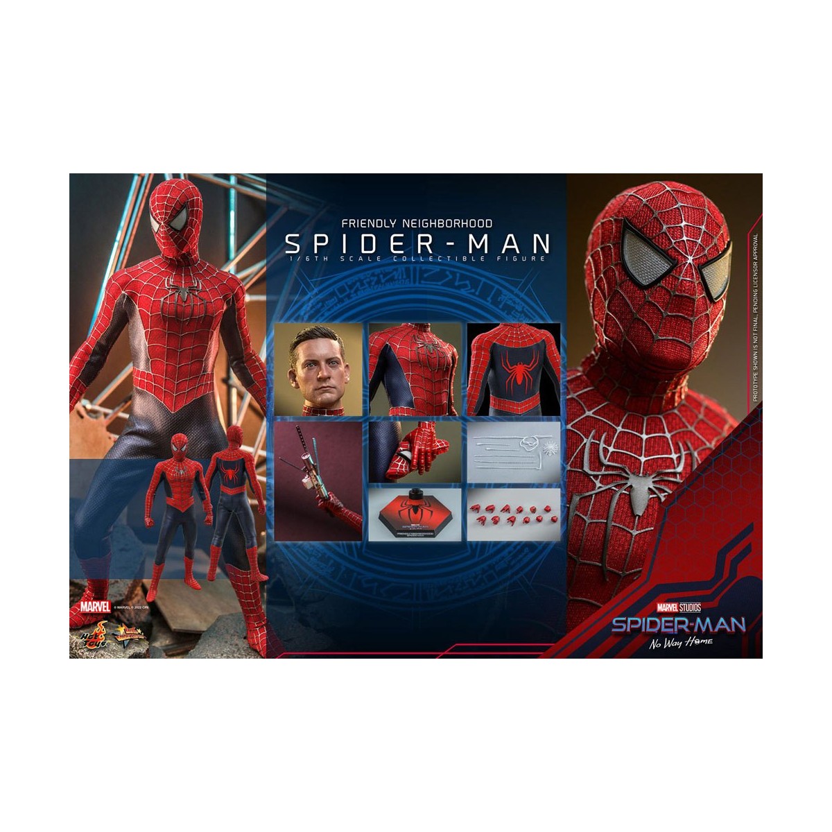 Hot Toys - Friendly Neighborhood Spider-Man - Marvel's Spider-Man: No Way Home Action Figure Movie Masterpiece 1/6
