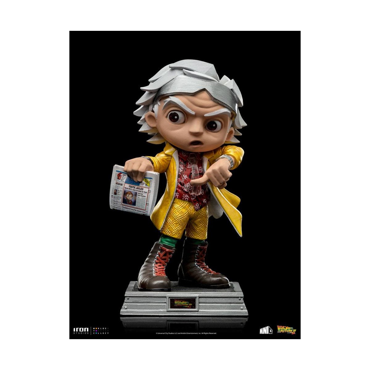 Iron Studios - Doc Brown Zurück in die Zukunft 2 - Mini Co.