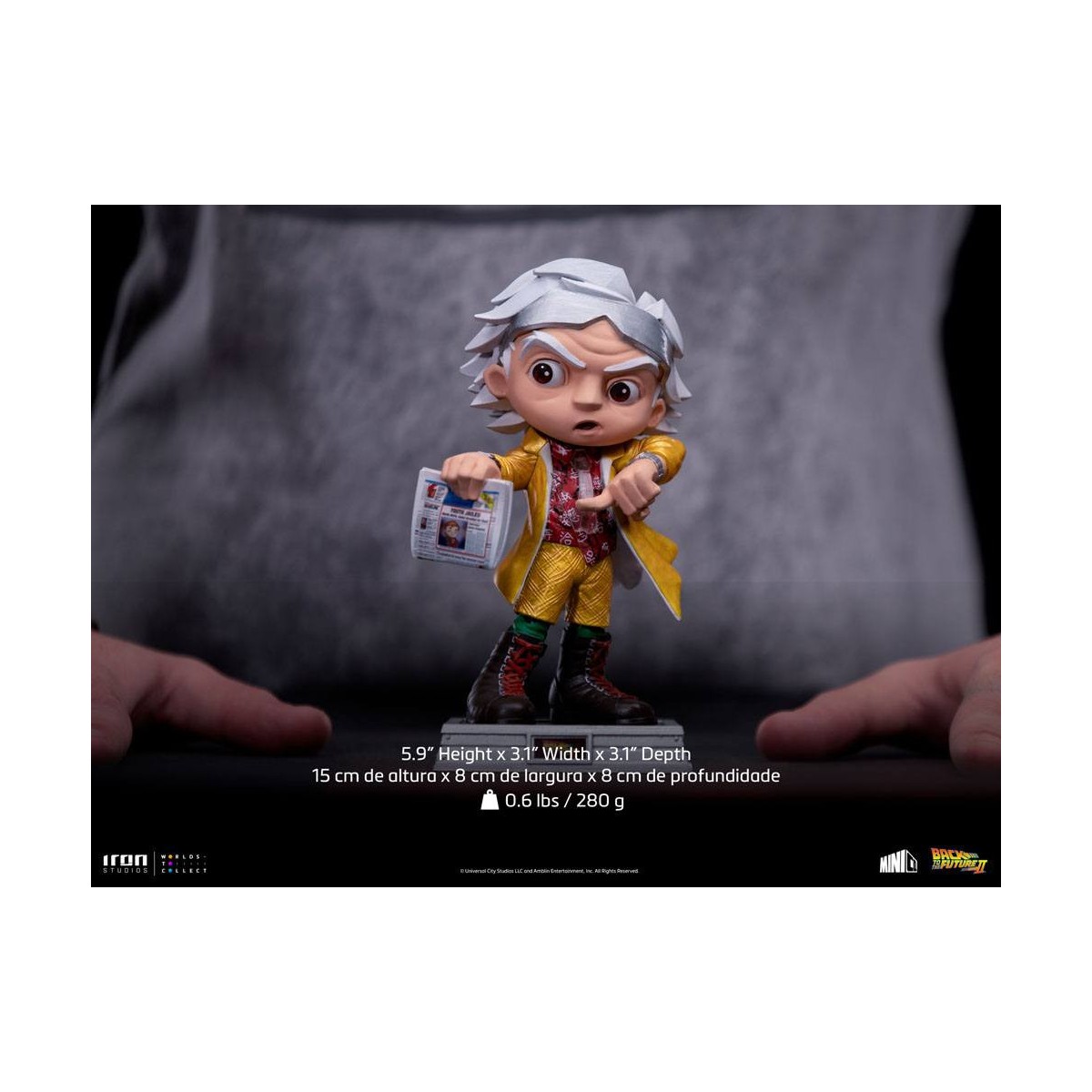 Iron Studios - Doc Brown Zurück in die Zukunft 2 - Mini Co.