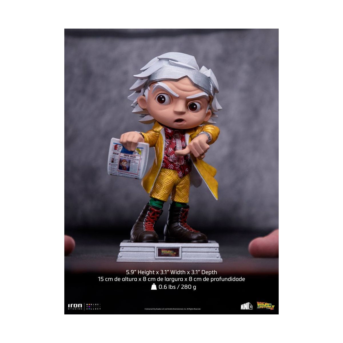 Iron Studios - Doc Brown Zurück in die Zukunft 2 - Mini Co.