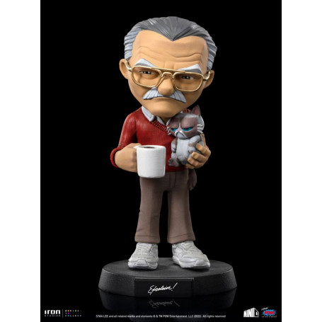 Iron Studios - Stan Lee Actionfigur mit Grumpy Cat - Mini Co.