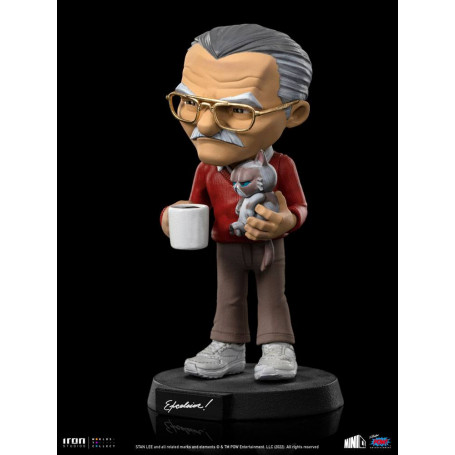 Iron Studios - Stan Lee Actionfigur mit Grumpy Cat - Mini Co.