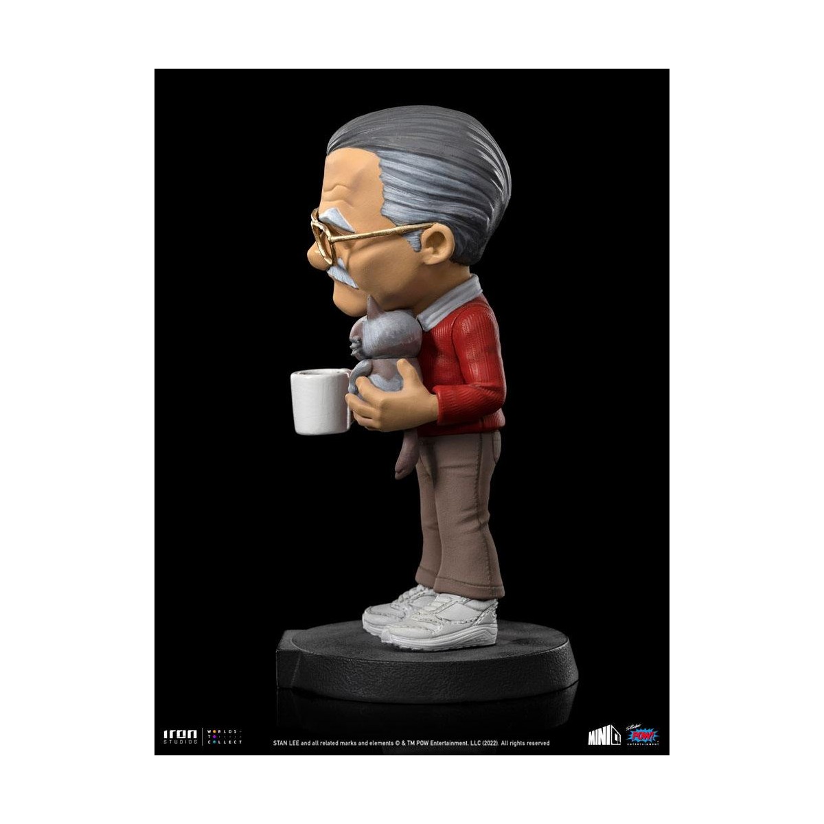 Iron Studios - Stan Lee Actionfigur mit Grumpy Cat - Mini Co.