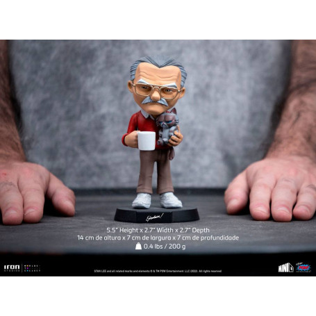 Iron Studios - Stan Lee Actionfigur mit Grumpy Cat - Mini Co.