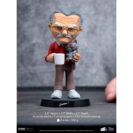 Iron Studios - Stan Lee Actionfigur mit Grumpy Cat - Mini Co.