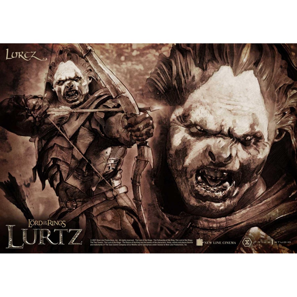 Prime 1 Studio - Lurtz Ex Version 1/4 - LOTR - Der Herr der Ringe