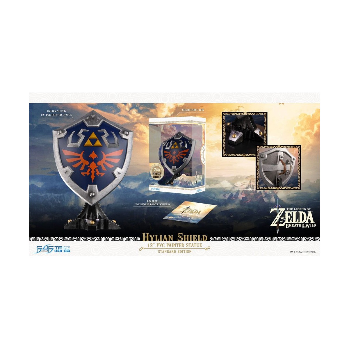 First 4 Figures - Zelda - Hylian Shield Standard Edition - Breath of the Wild PVC-Statue