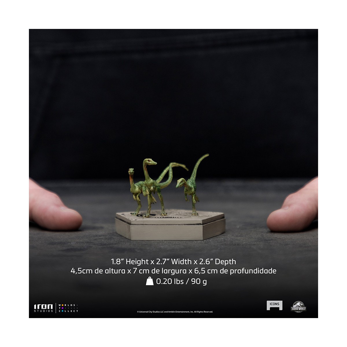 Iron Studios - Compsognathus - Jurassic World Icons