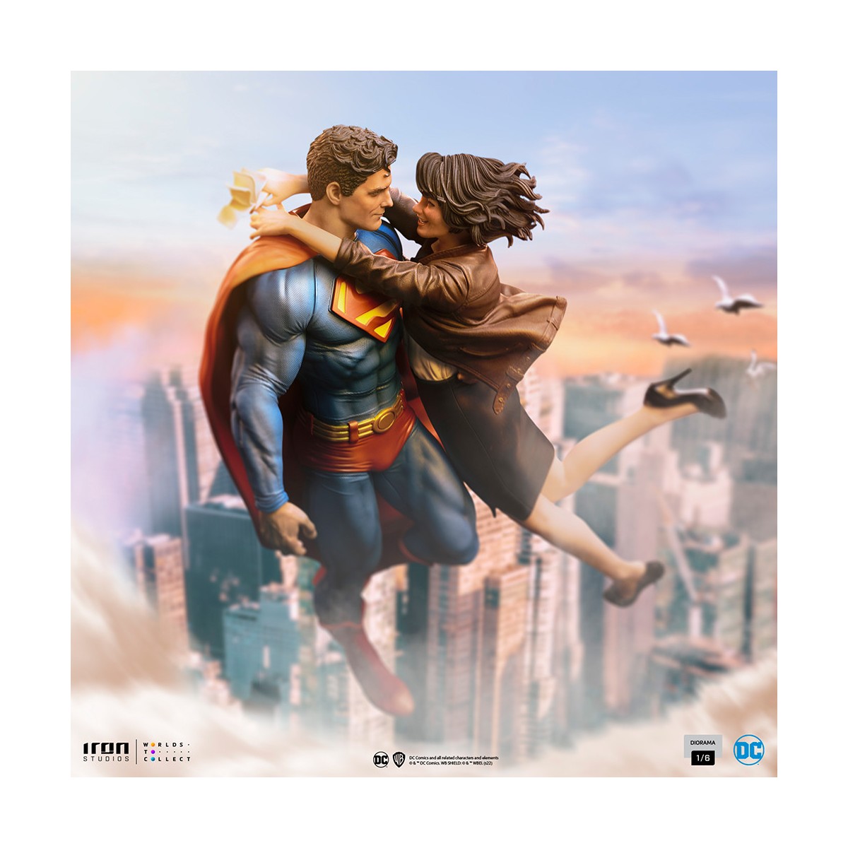 Iron Studios - Superman und Loic Lane Diorama 1/6