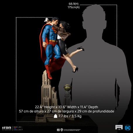 Iron Studios - Superman und Loic Lane Diorama 1/6