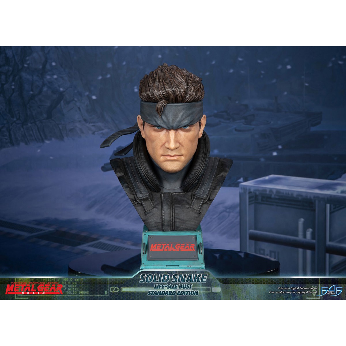 Metal Gear Solid - Buste Solid Snake Life Size - First 4 Figures