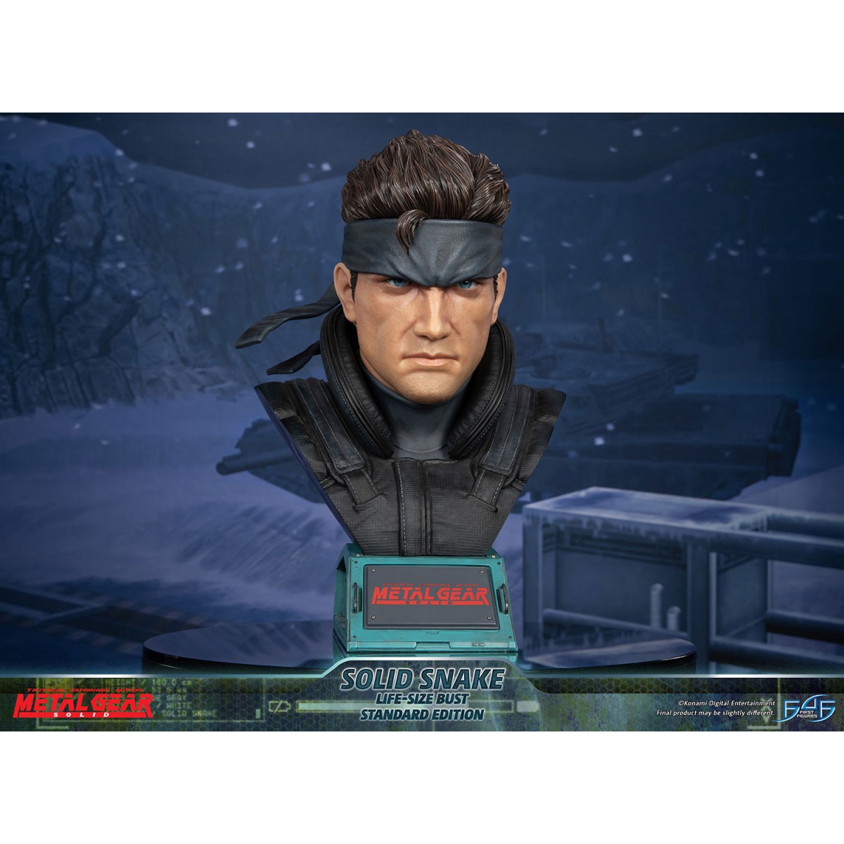 Metal Gear Solid - Buste Solid Snake Life Size - First 4 Figures