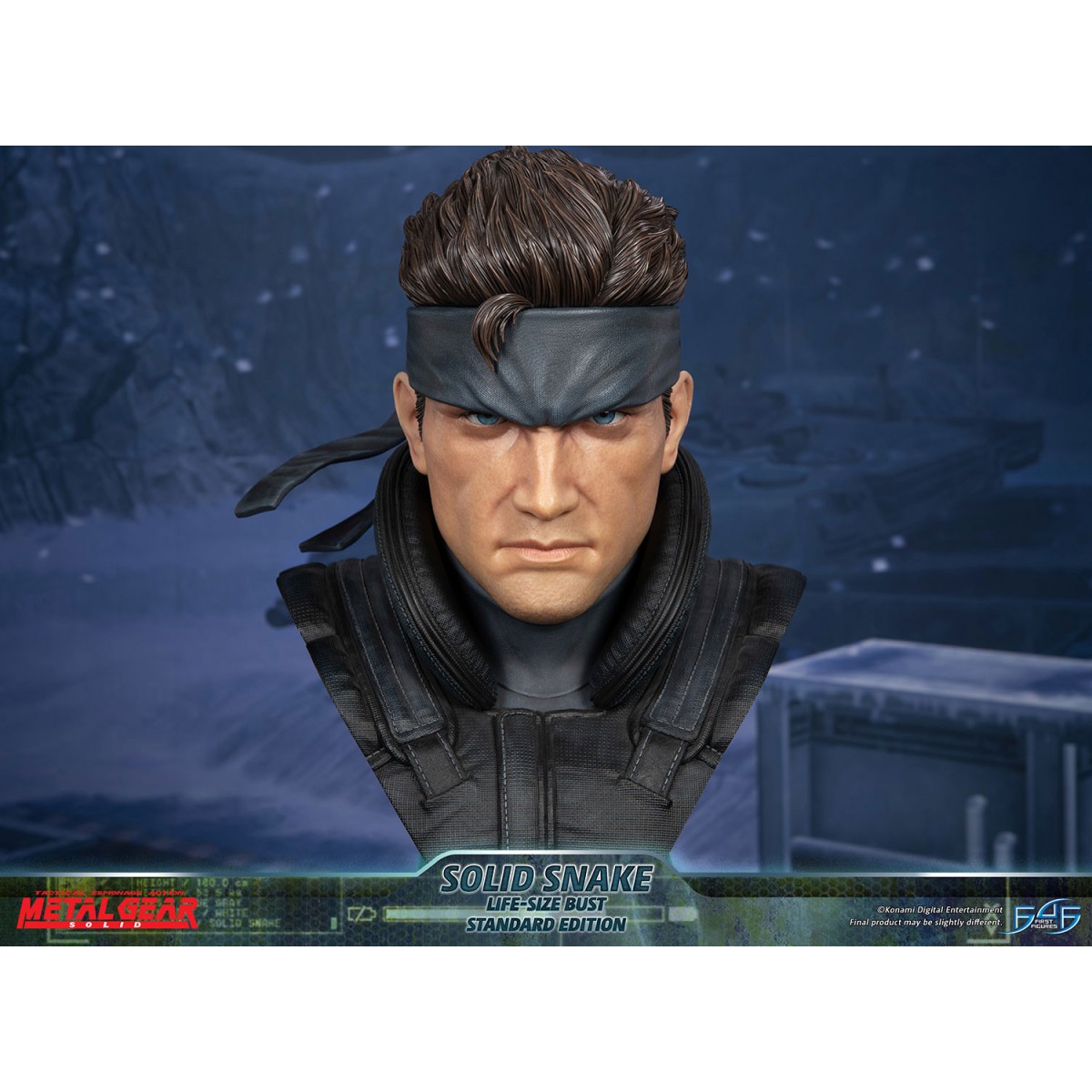 Metal Gear Solid - Buste Solid Snake Life Size - First 4 Figures
