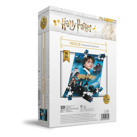 SD Toys - Puzzle HARRY POTTER 3D-Effekt - Philosopher's Stone Poster - 100 Stück