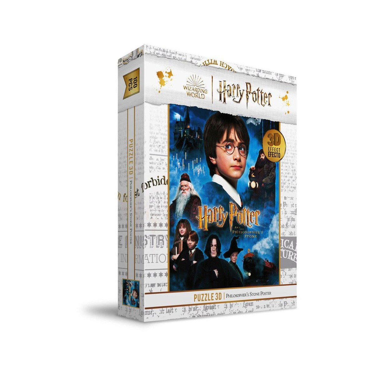 SD Toys - Puzzle HARRY POTTER 3D-Effekt - Philosopher's Stone Poster - 100 Stück
